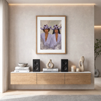 Cowboy Hat Duo | Plum Hue | Modern Western Art Print