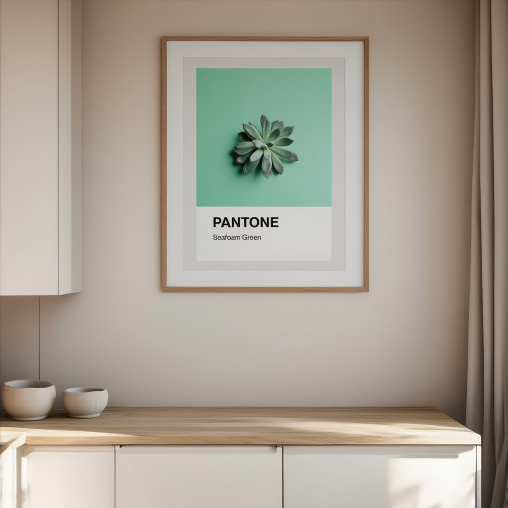 Pantone Inspired Seafoam Green