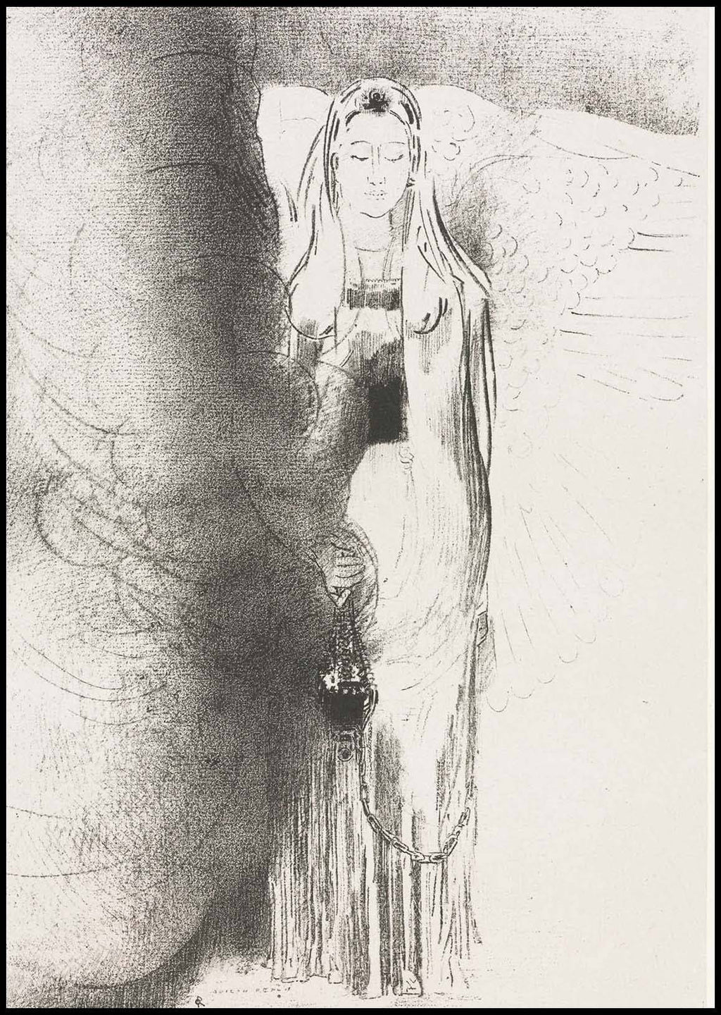 Odilon Redon - And the Angel Took the Censer