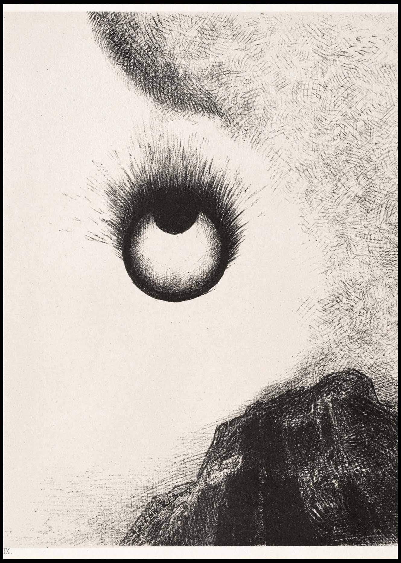 Odilon Redon - Everywhere Eyeballs are aflame
