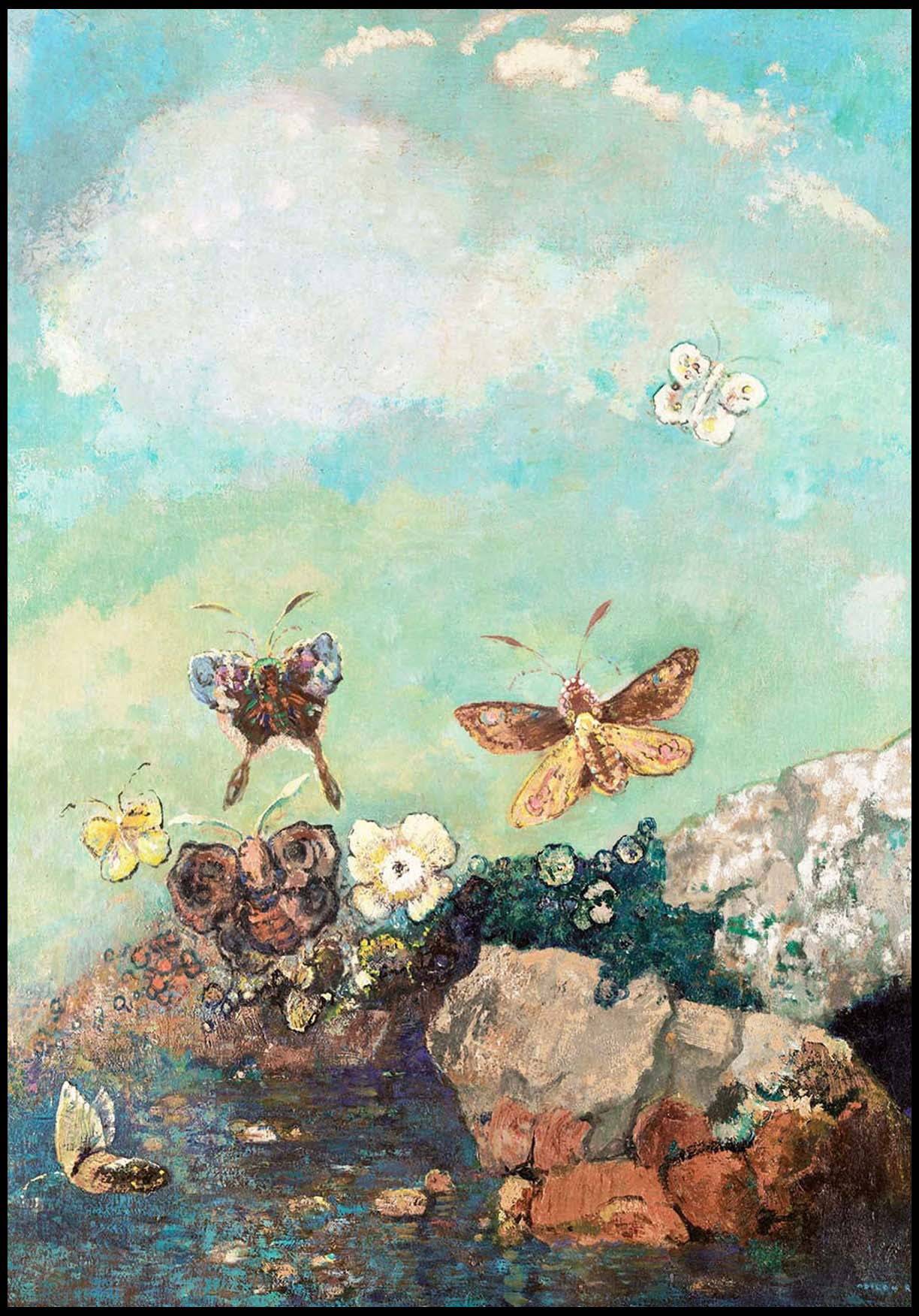 Odilon Redon - Papillons