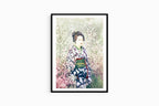 Ogawa Kazumasa - Geisha and Cherry Blossom - Hakyarts