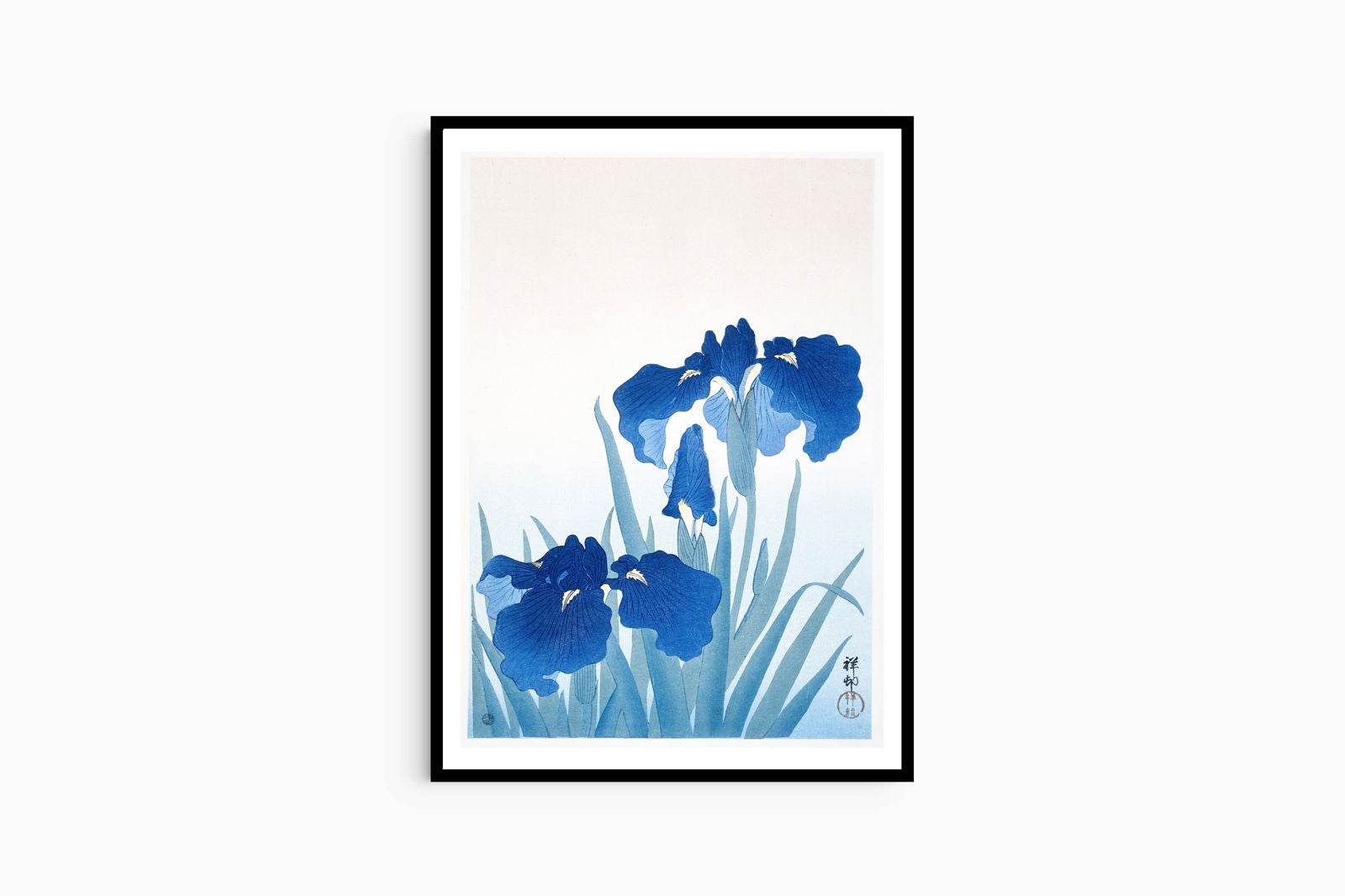 Ohara Koson - Blue Irises - Hakyarts