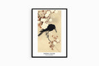 Ohara Koson - Crow on a Cherry Branch Poster - Hakyarts