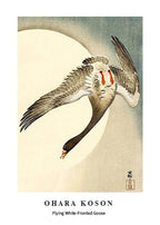 Ohara Koson - Flying White-Fronted Goose Poster - Hakyarts