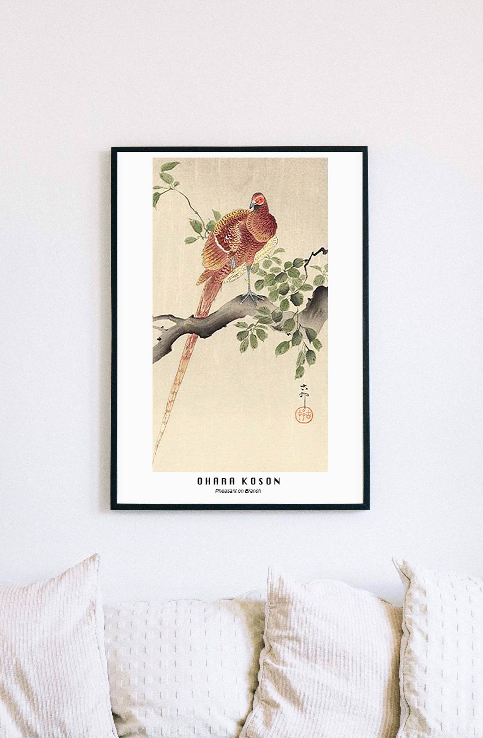 Ohara Koson - Pheasant in Branch - Hakyarts