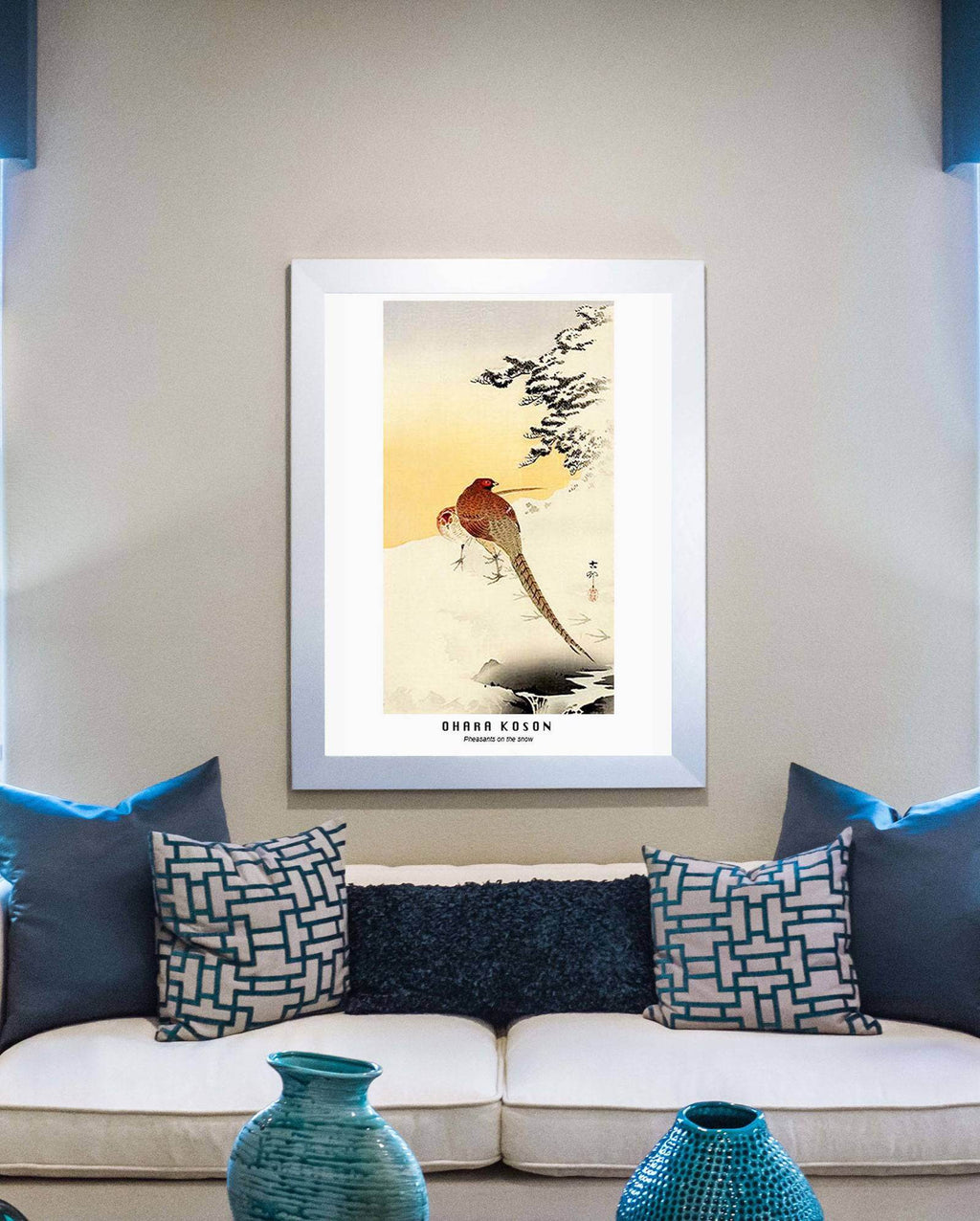 Ohara Koson - Pheasants on the Snow - Hakyarts