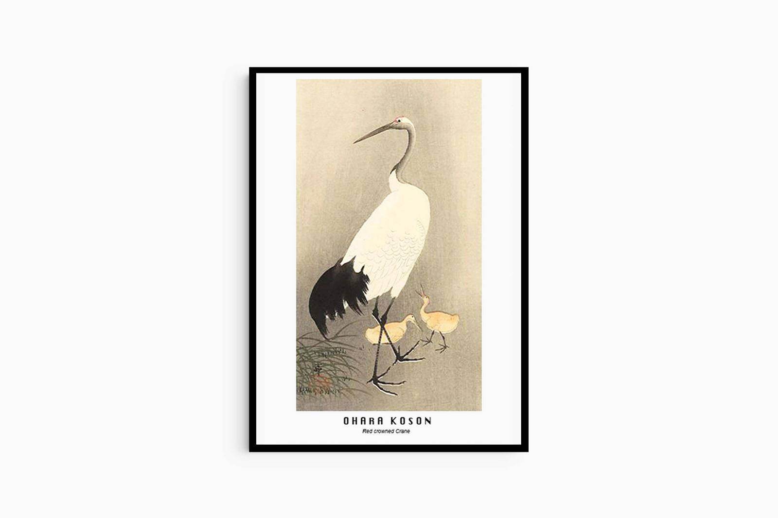 Ohara Koson - Red crowned Crane - Hakyarts