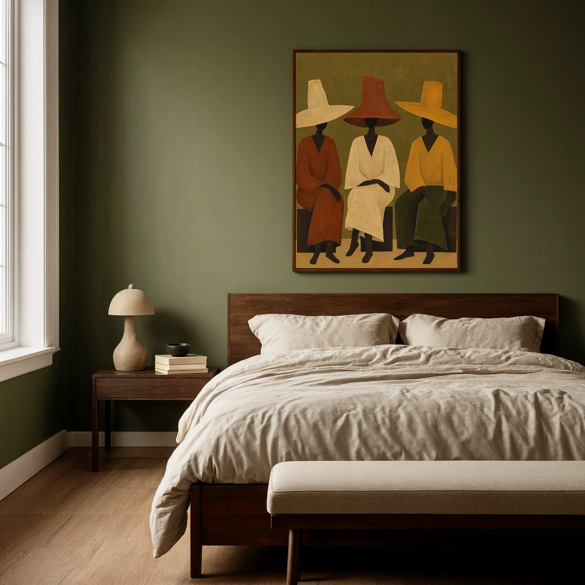 Tall Hats Ensemble | Sculptural Figurative Wall Art Print