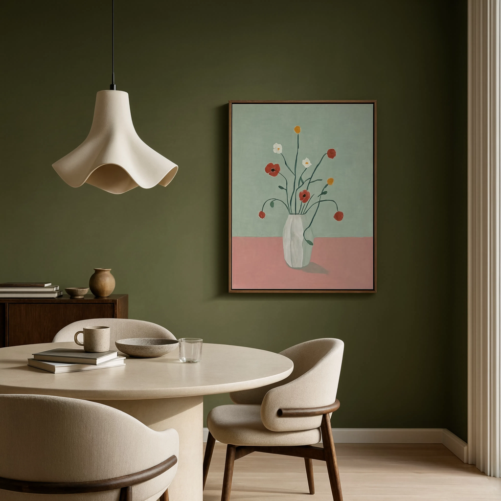 Loose Watercolor Florals I | Contemporary Floral Wall Art Print