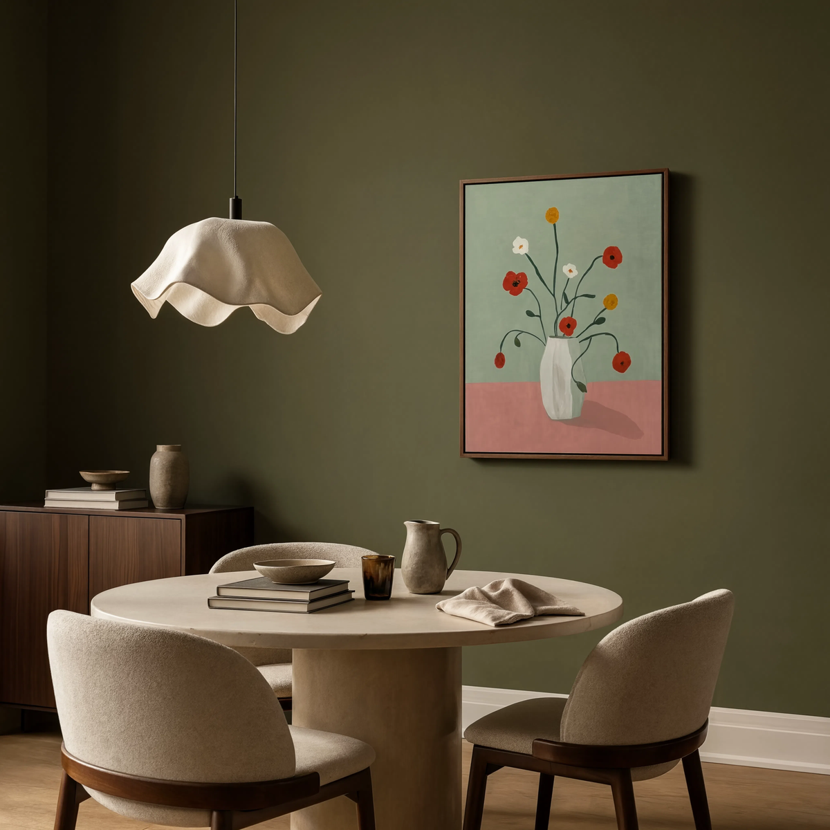 Loose Watercolor Florals I | Contemporary Floral Wall Art Print