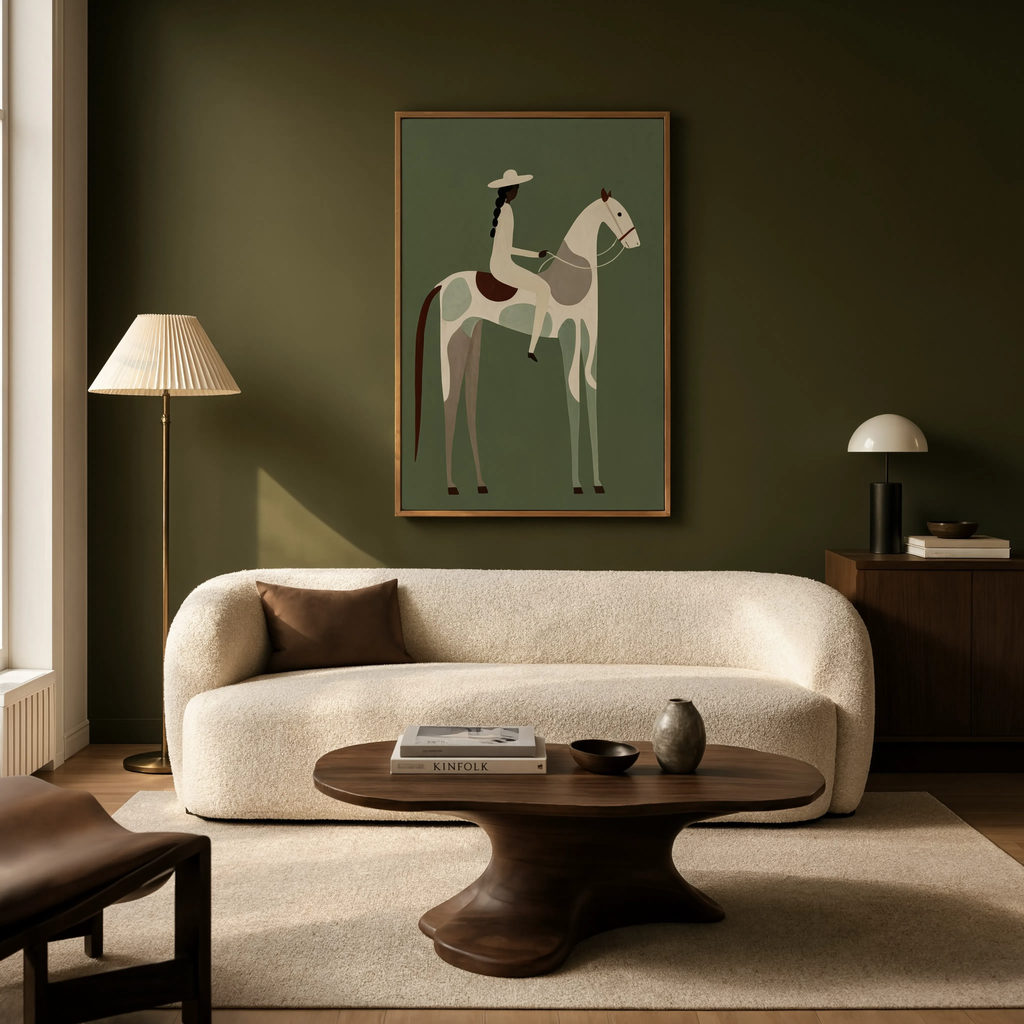 Muted Painterly Composition | Contemporary Abstract Wall Art Print