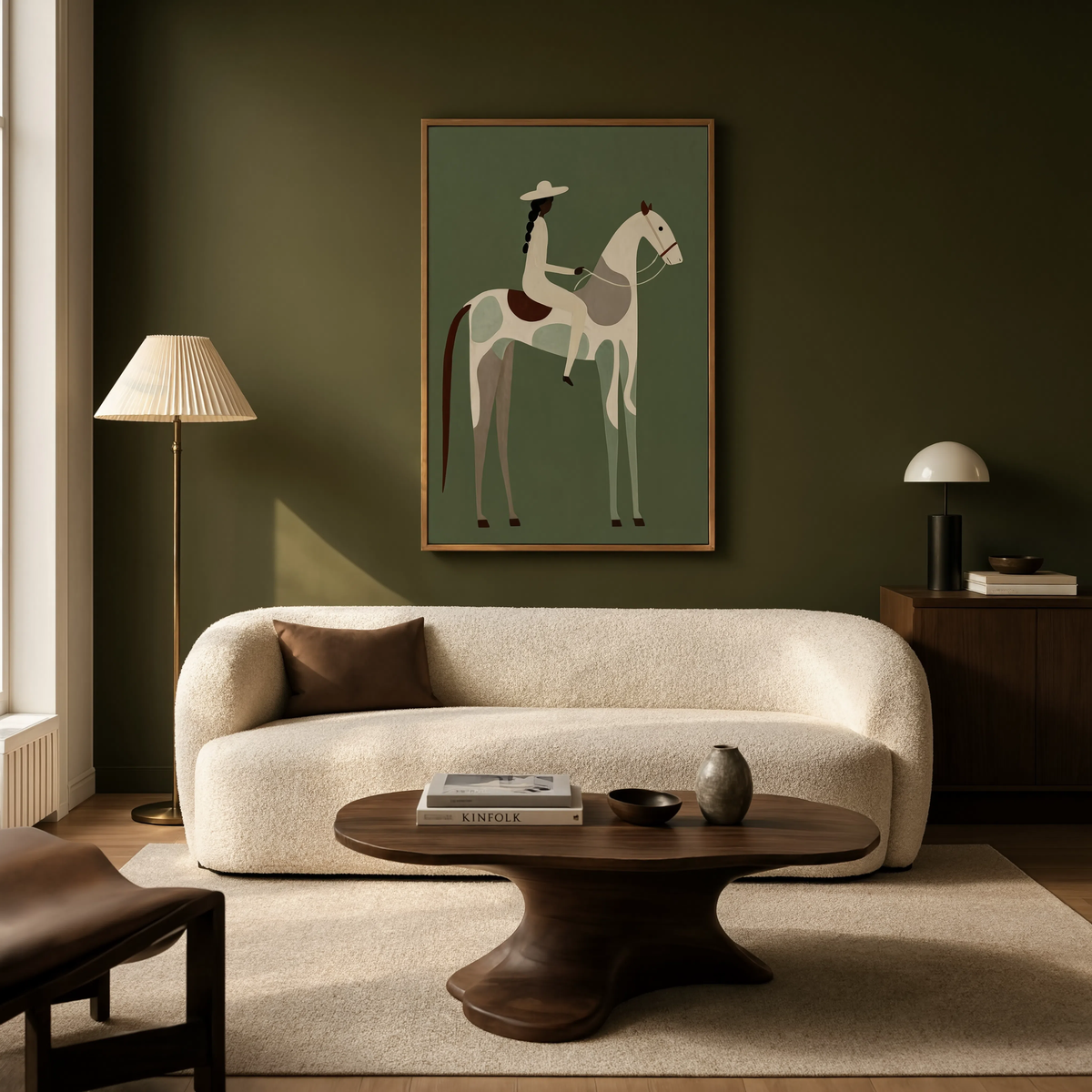 Muted Painterly Composition | Contemporary Abstract Wall Art Print
