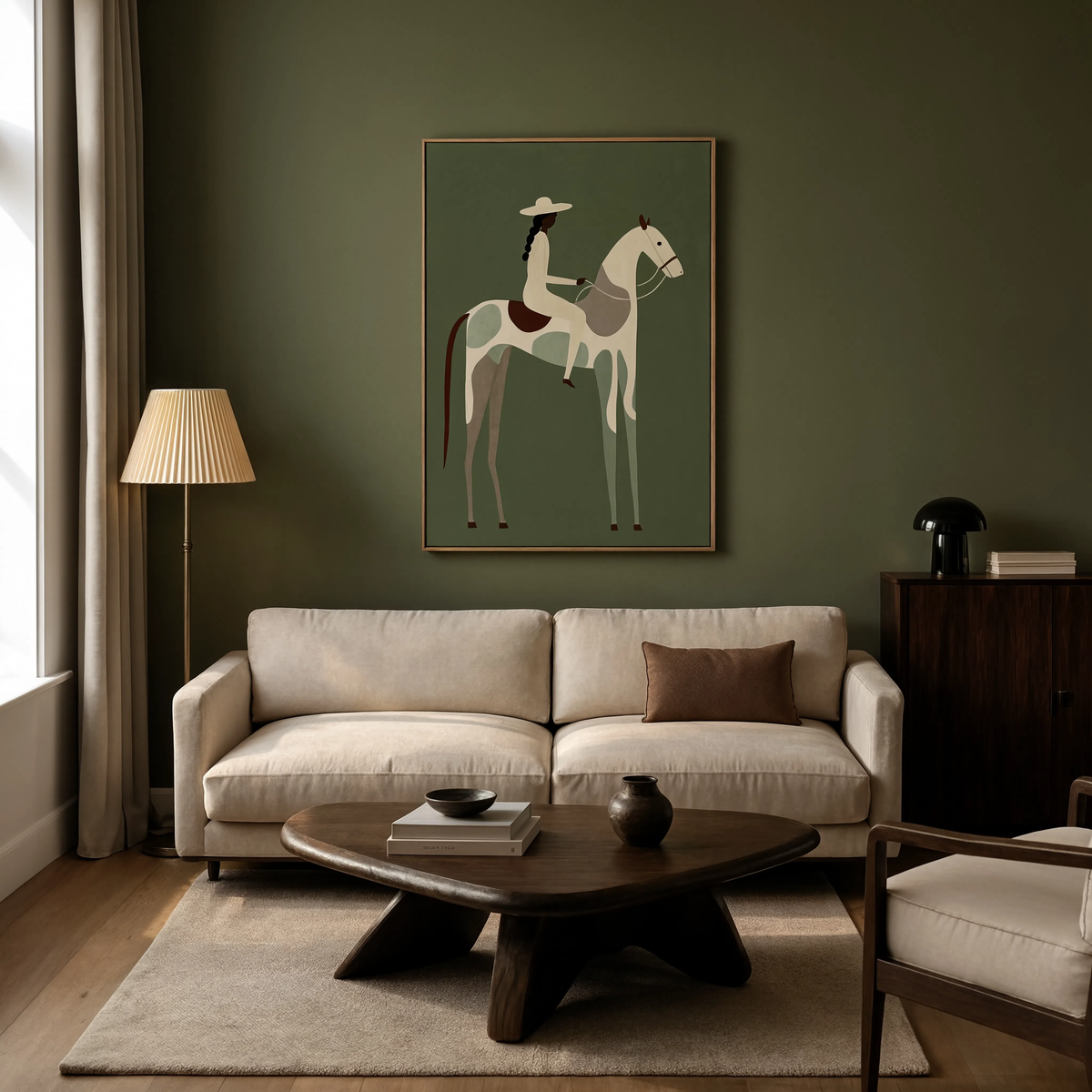 Muted Painterly Composition | Contemporary Abstract Wall Art Print