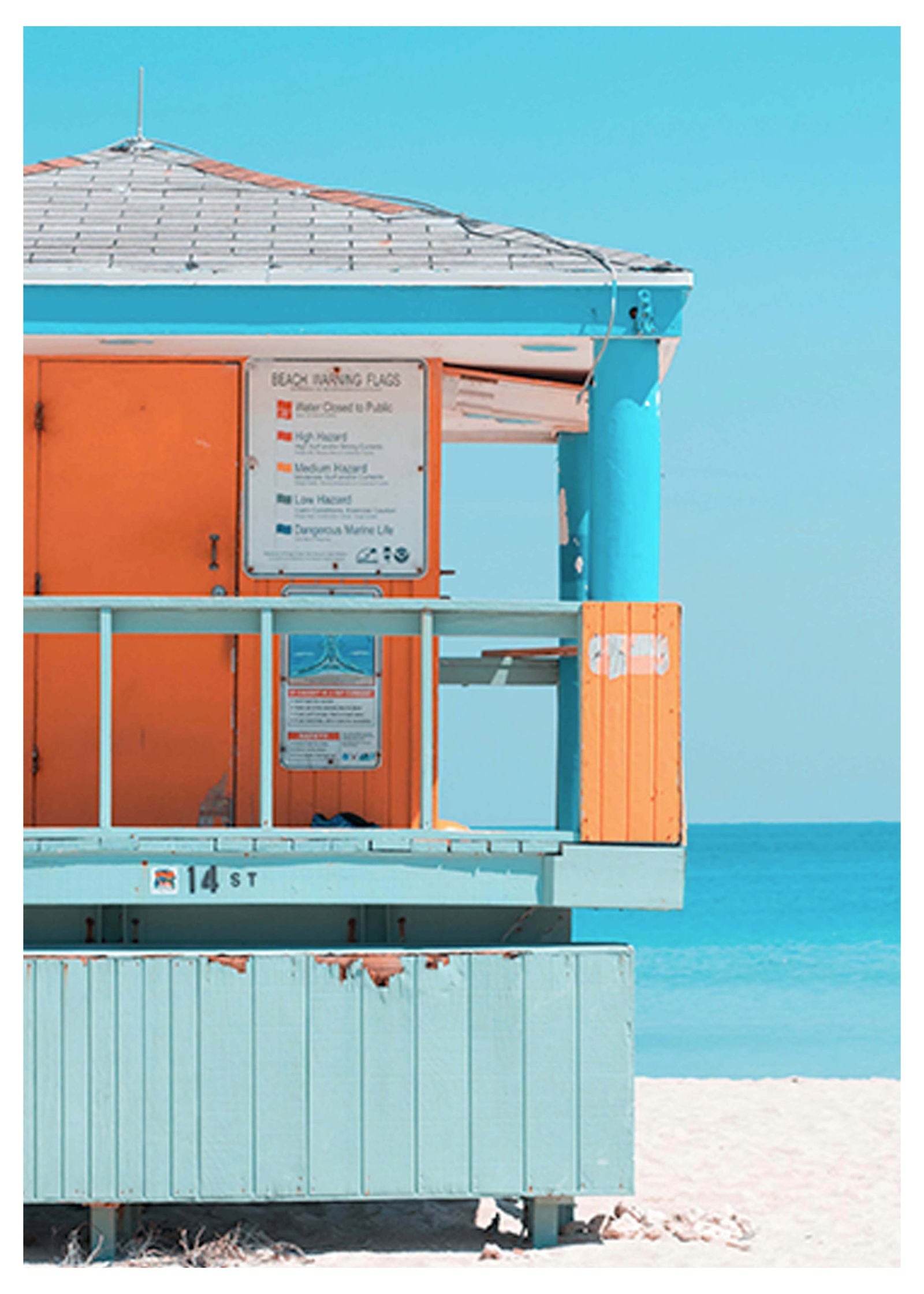 Orange Beach House Poster - Hakyarts