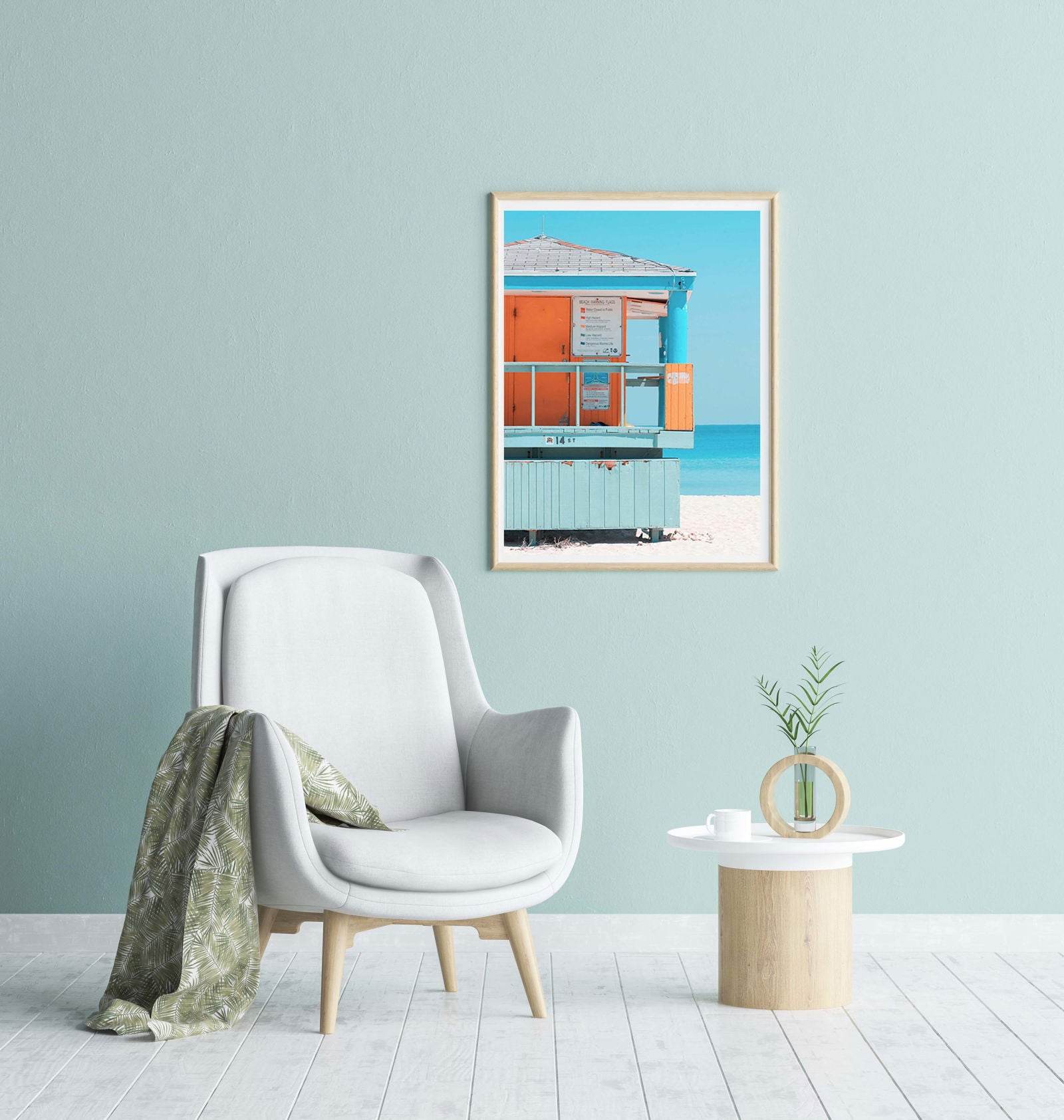 Orange Beach House Poster - Hakyarts