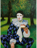 Harlequin Dreams – Picasso Inspired Print - Hakyarts