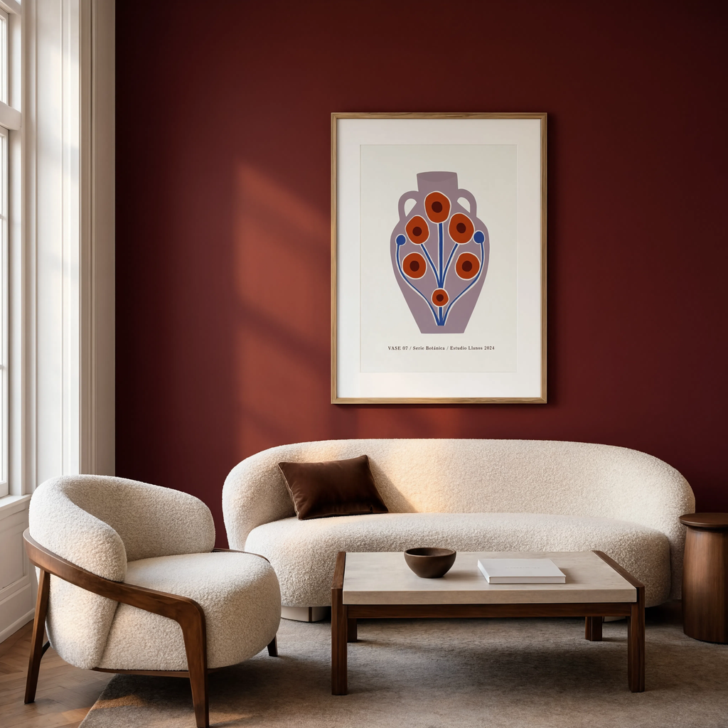 Vase 7 – Series | Contemporary Still Life Wall Art Print