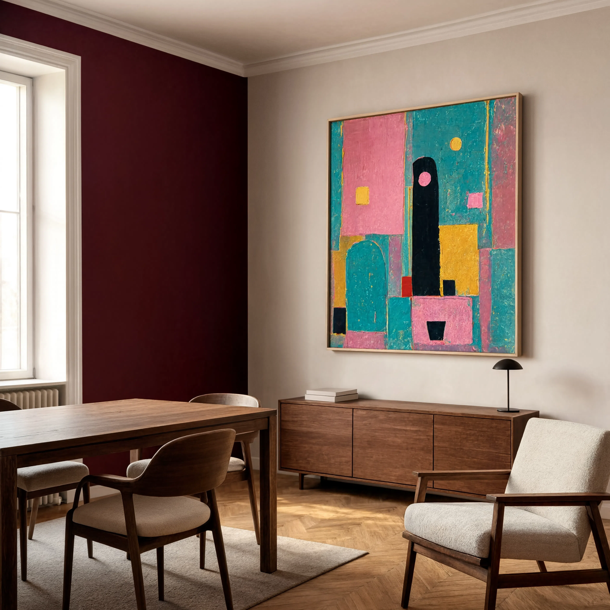 Colourful Abstract Companion II | Contemporary Abstract Wall Art Print