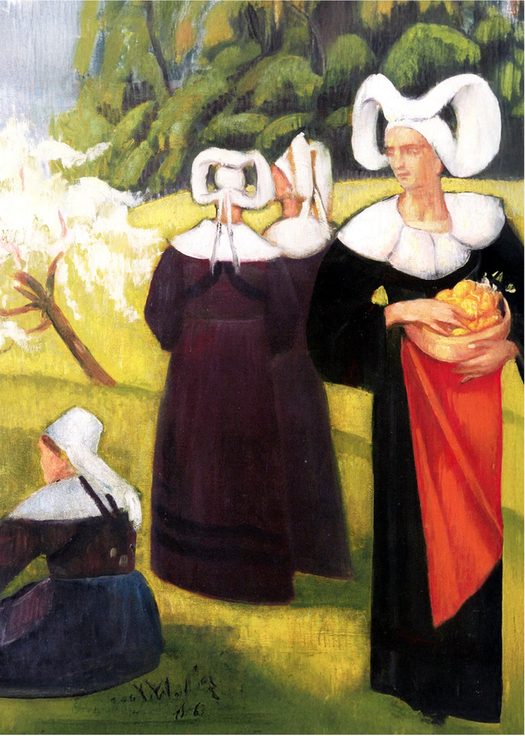 Émile Bernard - Apple Pickers at Pont Aven
