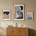 Set of 3 Art Prints  – Figurative Grace - Hakyarts