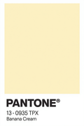 Pantone Inspired Banana Cream – Minimalist Color Code Art Print