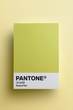 Pantone Inspired Banana Peel – Minimalist Color Code Art Print