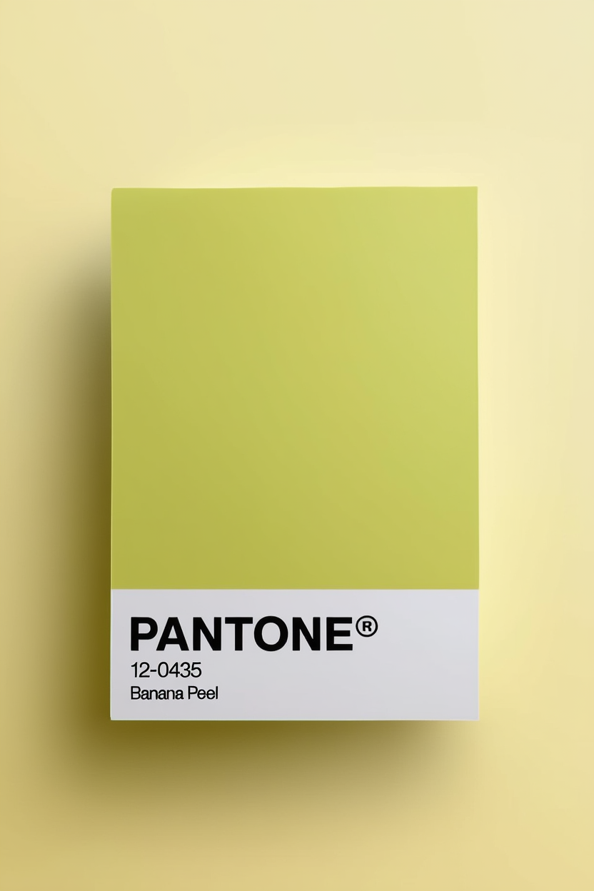 Pantone Banana Peel – Minimalist Color Code Art Print