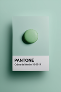 Pantone Inspired Crème de Menthe – Minimalist Color Code Art Print