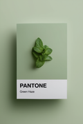 Pantone-Inspired Green Haze – Minimalist Color Art Print