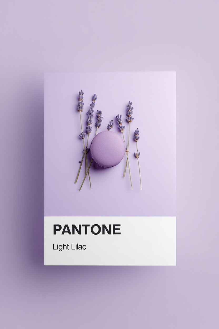 Pantone-Inspired Light Lilac – Minimalist Color Art Print