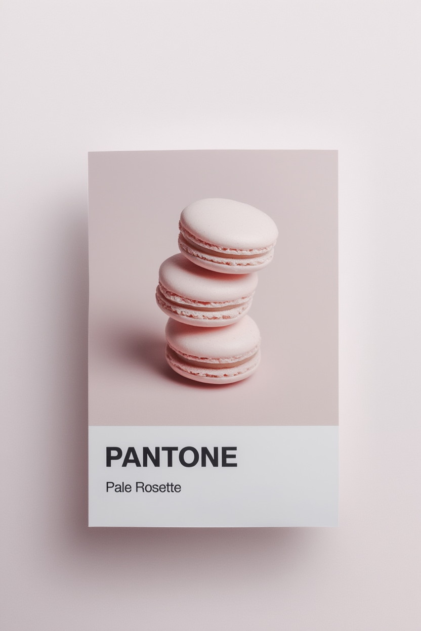 Pantone-Inspired Pale Rosette – Minimalist Color Art Print
