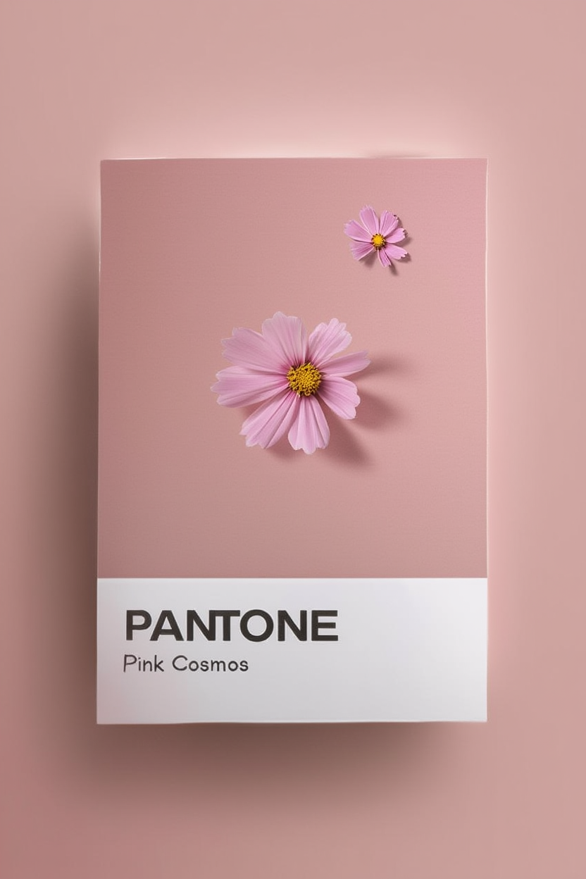Pantone Inspired Pink Cosmos – Minimalist Color Art Print