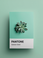 Set of 4 Pantone-Inspired Formal Garden, Green Haze, Peridot & Seafoam Green – Minimalist Color Art Prints