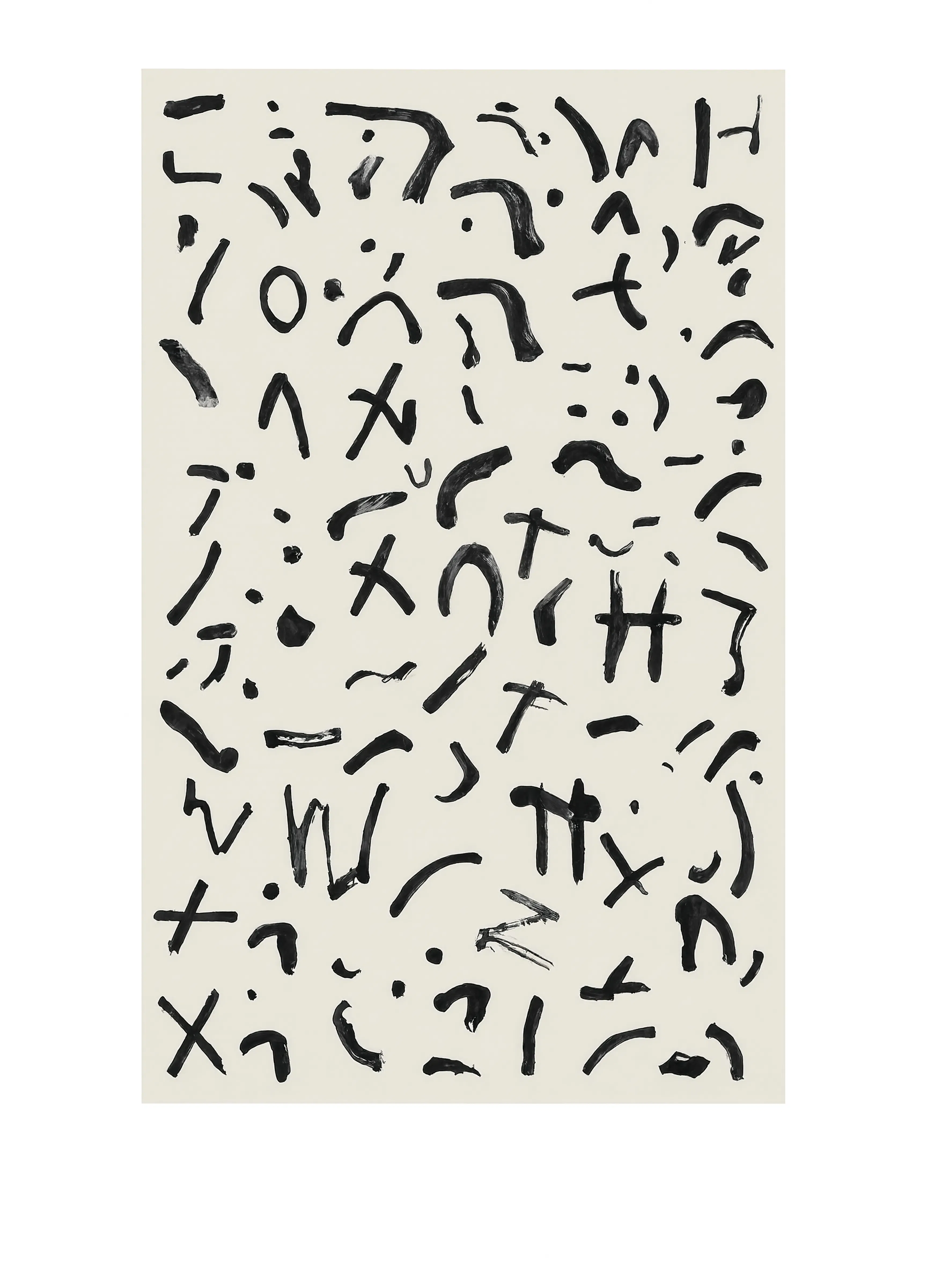 Set of 5 Black and White Art Pieces | Contemporary Abstract Print Set
