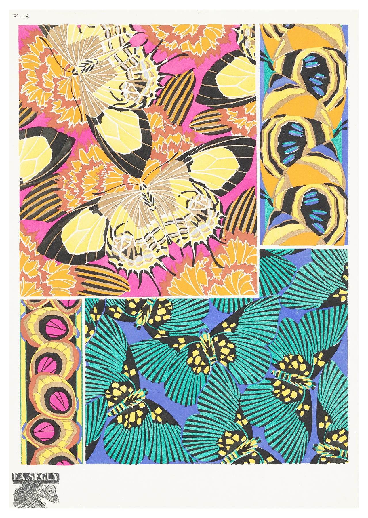 Papillons Pl.18 Poster - Hakyarts