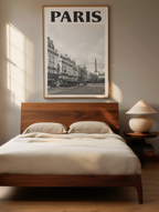 Paris Skyline – Minimalist Cityscape Art Print | Wall Décor