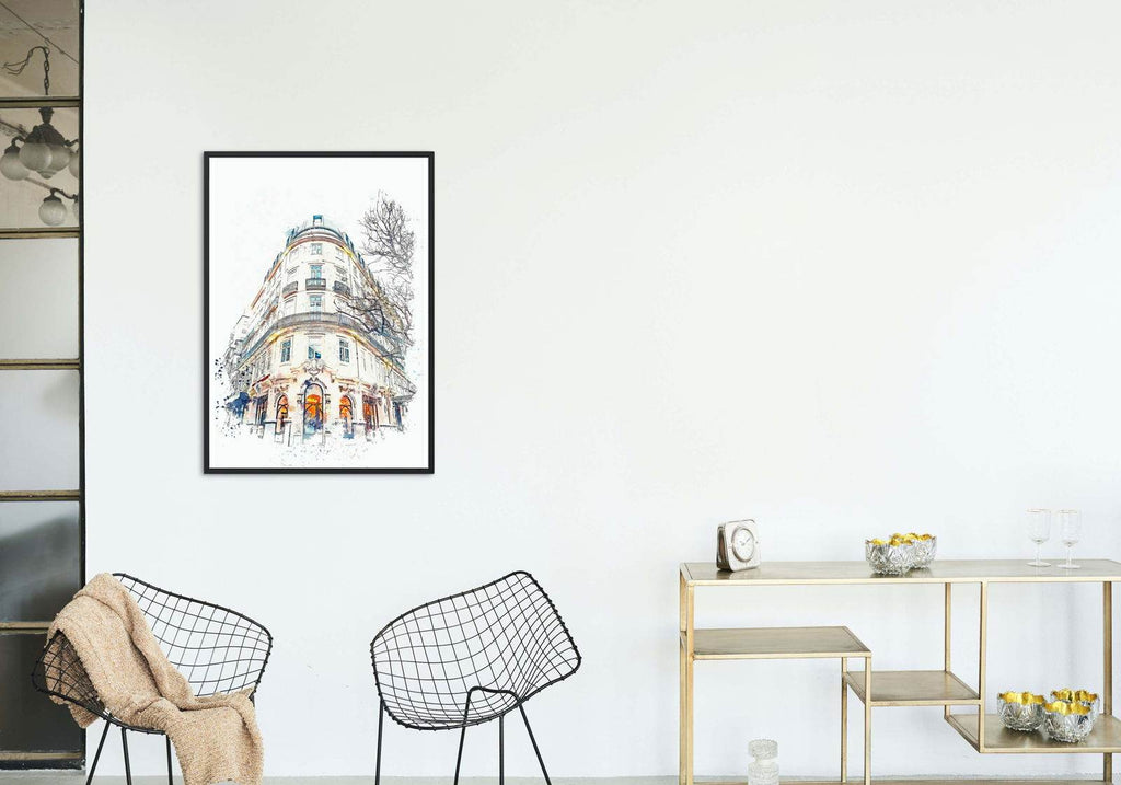 Paris Illustration Poster - Hakyarts