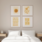 4 Pasta Prints – Retro Italian Kitchen Wall Art - Hakyarts