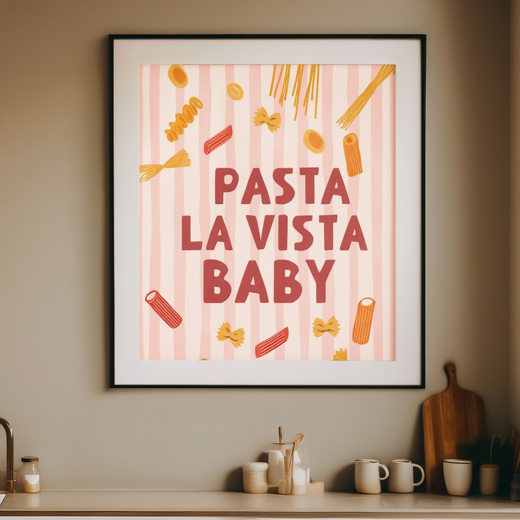 Pasta Shapes No.01 – Modern Minimal Wall Art