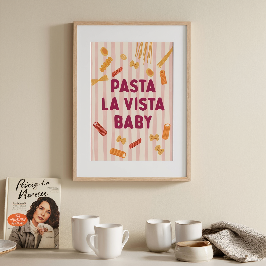 Pasta Shapes No.01 – Modern Minimal Wall Art
