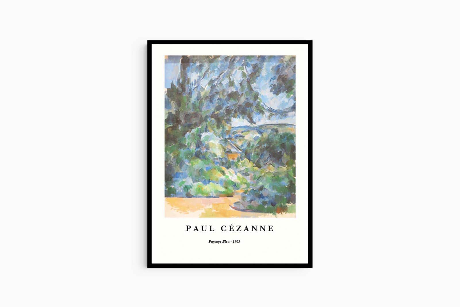 Paul Cezanne - Paysage Bleu Poster - Hakyarts