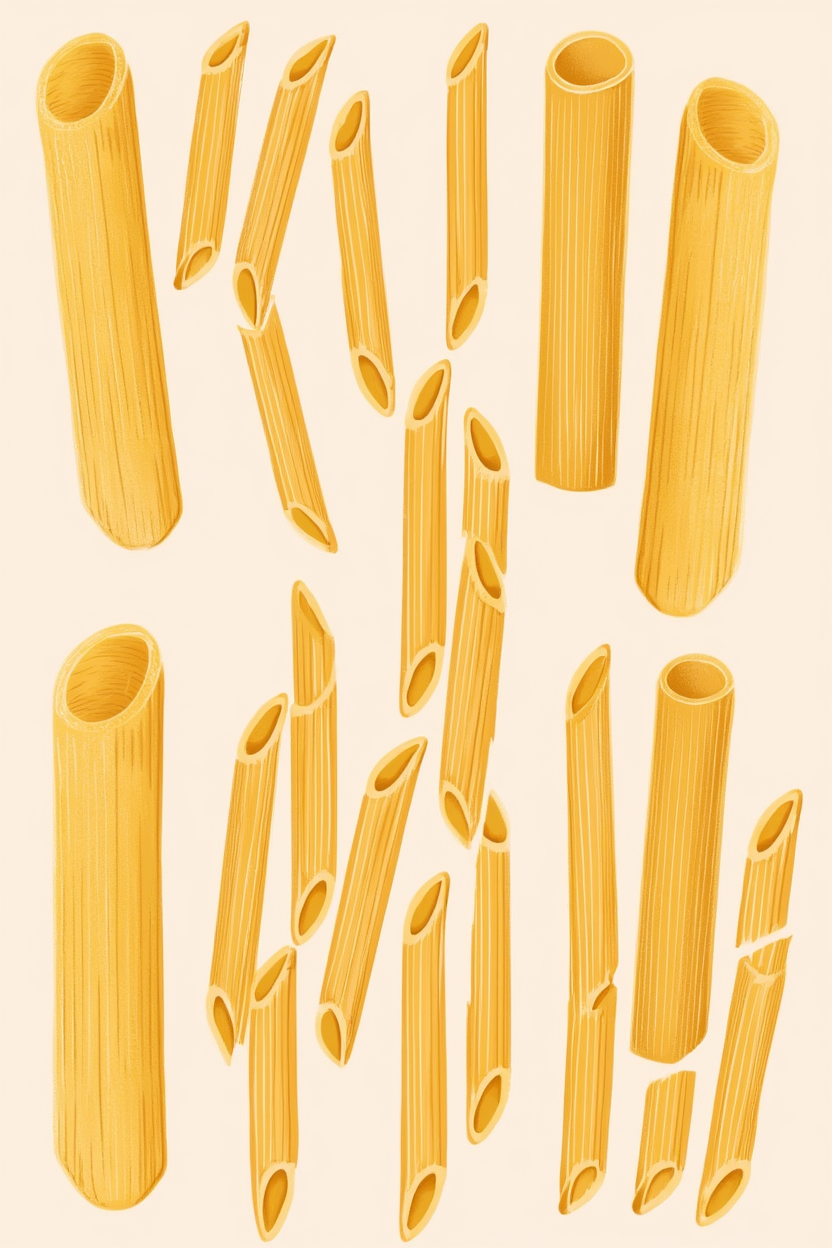 4 Pasta Prints – Retro Italian Kitchen Wall Art - Hakyarts