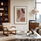 Abstract Pastel Earthy Tones | Contemporary Abstract Wall Art Print