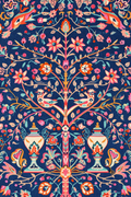 Persian Print I | Orientalist Tæppe-inspireret Kunsttryk