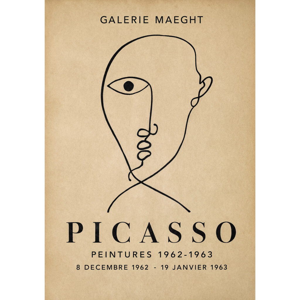 Set of 2 Picasso-Inspired Cubist Portrait Variation I & Purple | Contemporary Abstract Wall Art