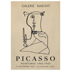 Picasso Style Poster Variation I | Contemporary Abstract Figurative Wall Art