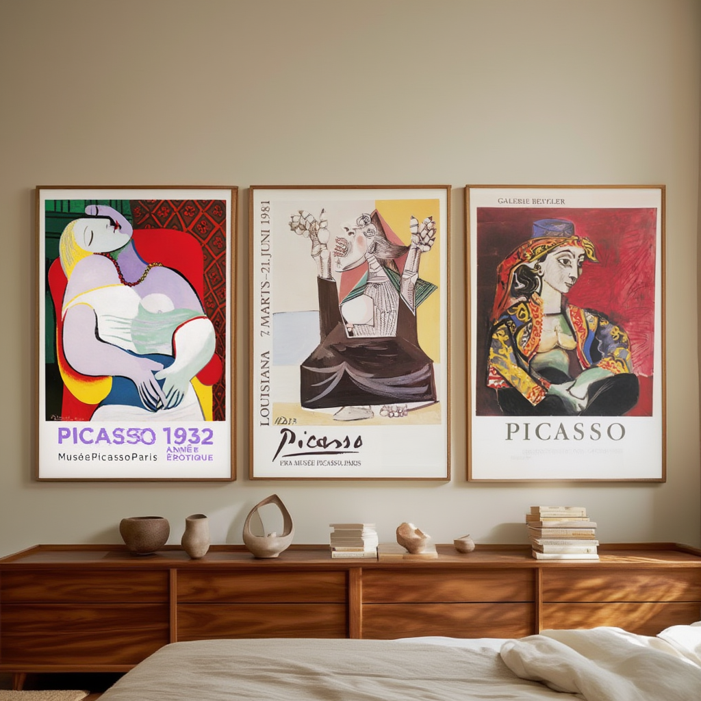 Picasso-Inspired Collection – Set of 3 Art Prints - Hakyarts