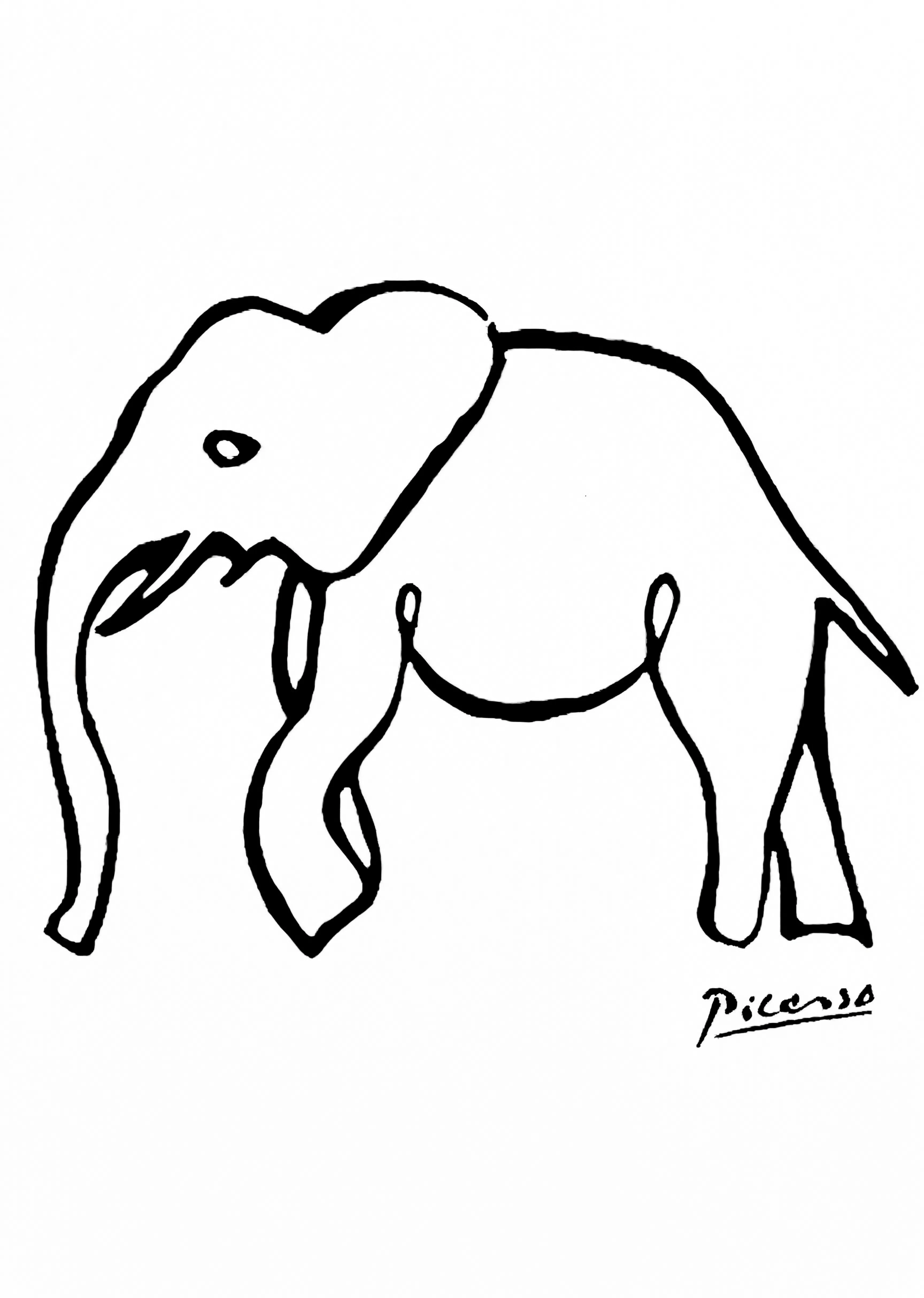 The Beige Elephant by Pablo Picasso – Musée d’Orsay Archives Art Print
