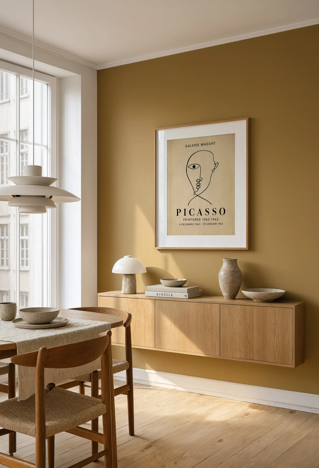 Picasso-Inspired Cubist Portrait Variation I | Contemporary Abstract Wall Art
